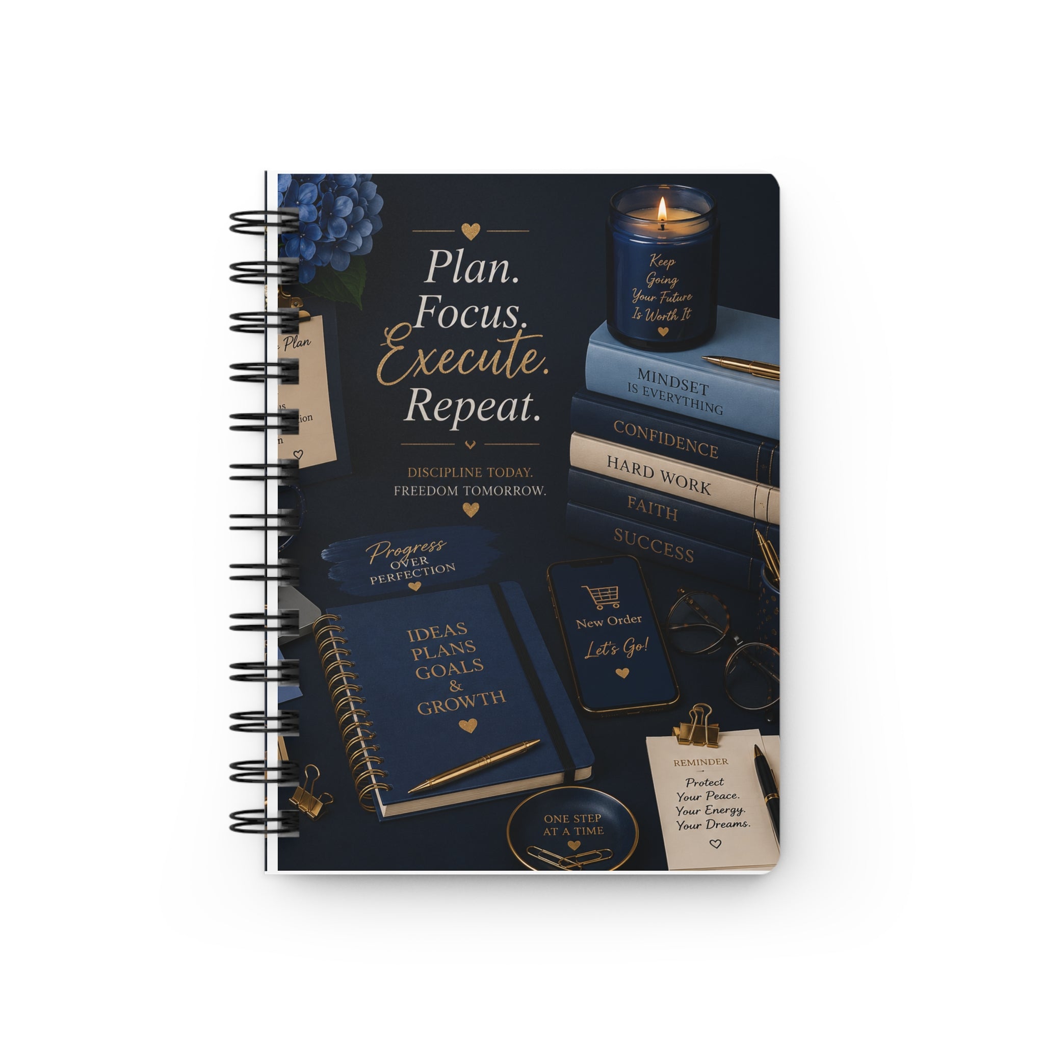 Plan. Focus. Execute. Repeat. | Hardcover Success Journal for Entrepreneurs, Professionals & Goal Getters