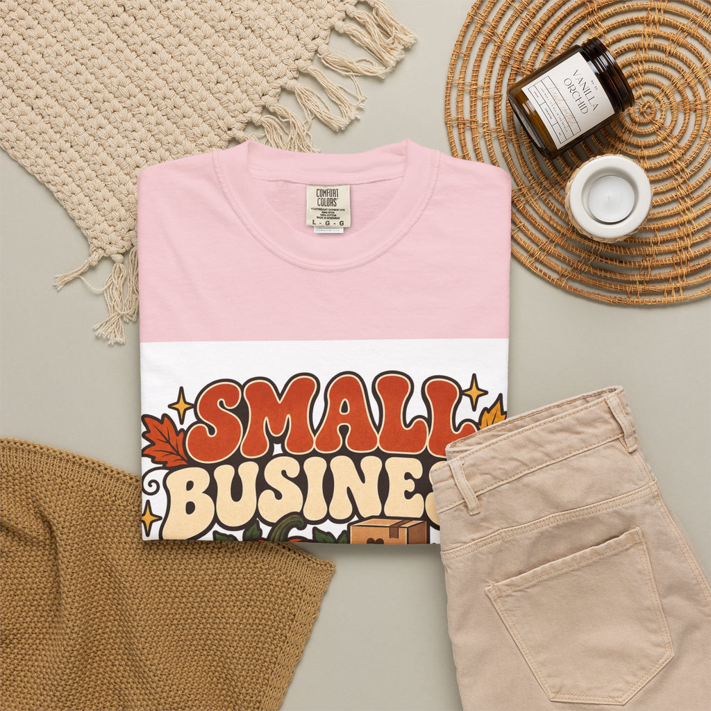 Small Business Big Harvest T-Shirt — Fall Entrepreneur Garment-Dyed Tee
