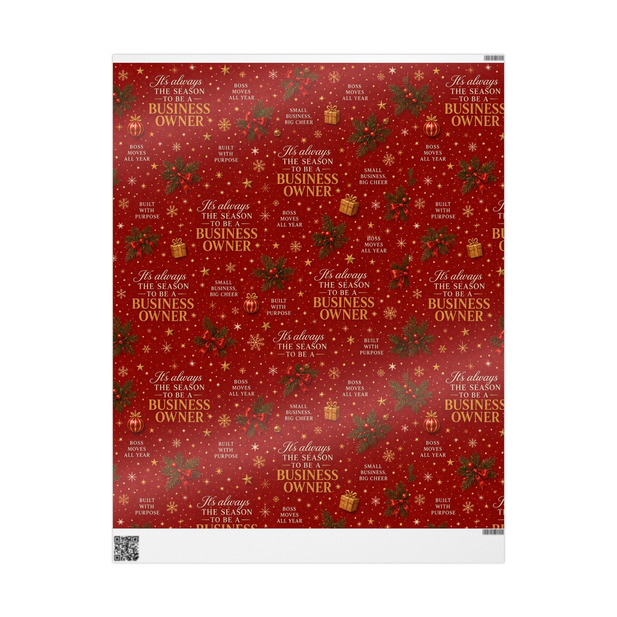🎄 It’s Always the Season to Be a Business Owner Wrapping Paper – Small Business Holiday Gift Wrap 🎁