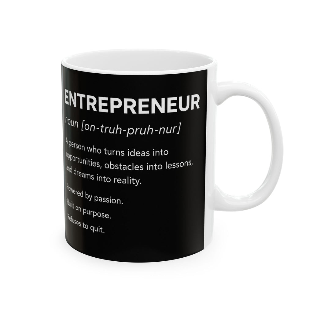 ☕ Entrepreneur Definition Coffee Mug | Minimalist Business Owner Mug | CEO Coffee Cup | Entrepreneur Gift | 11oz & 15oz Ceramic Mug