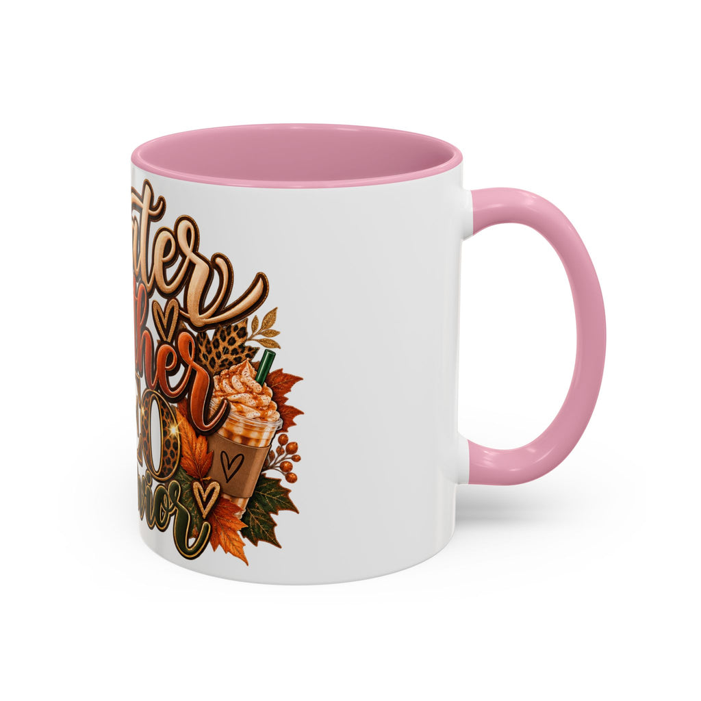 Sweater Weather & CEO Behavior Mug – Fall Pumpkin Latte Seasonal Coffee Cup (11oz/15oz)