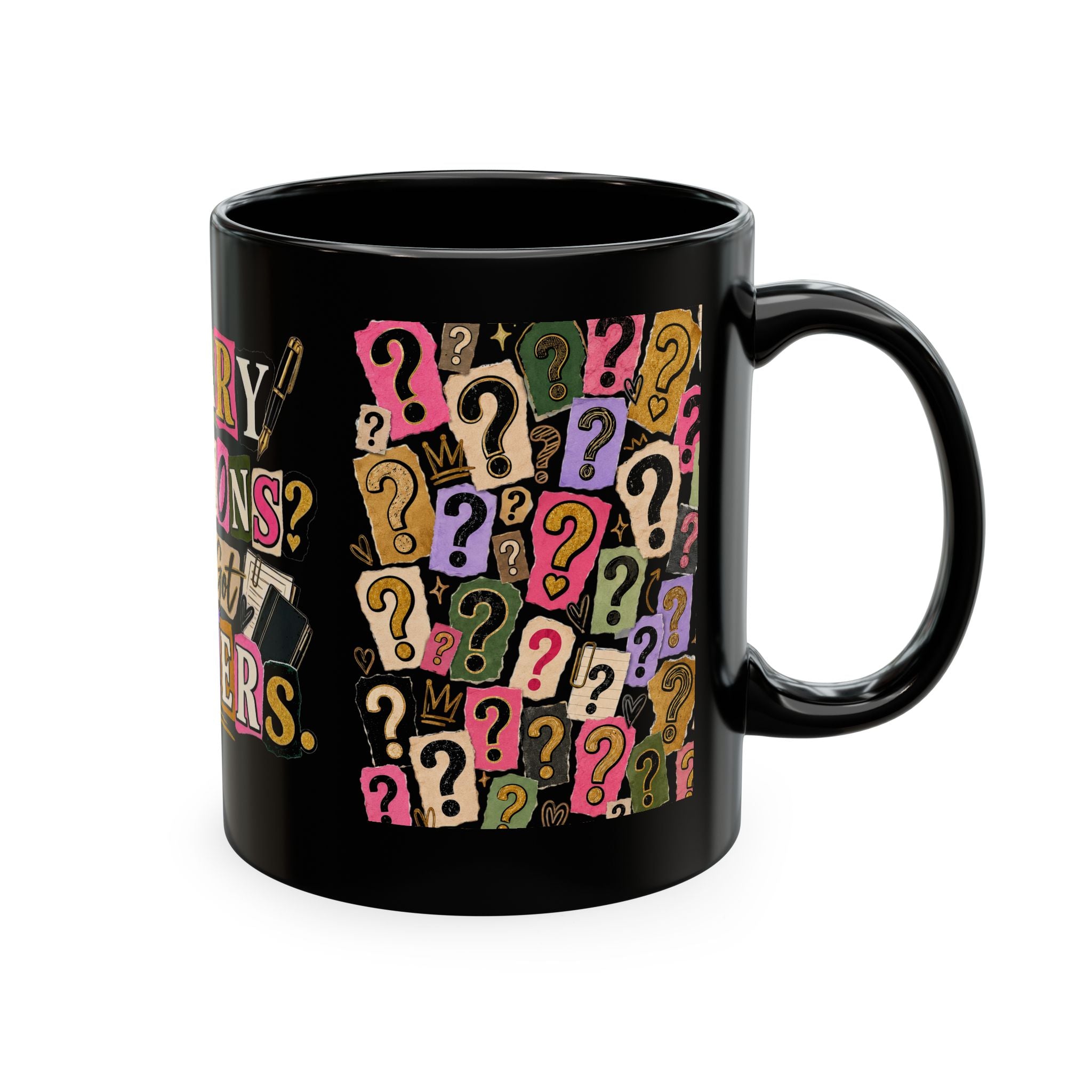 Notary Questions? I’ve Got Answers Ceramic Mug — Colorful Notary Public Coffee Cup