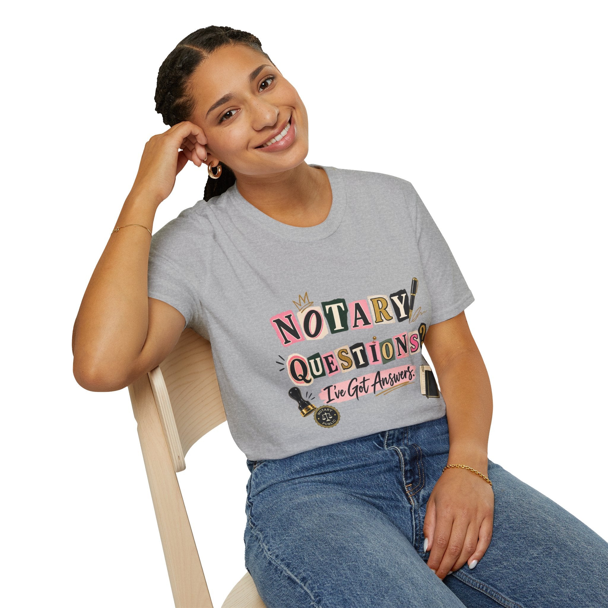 Notary Questions? I’ve Got Answers T-Shirt — Notary Public Graphic Tee