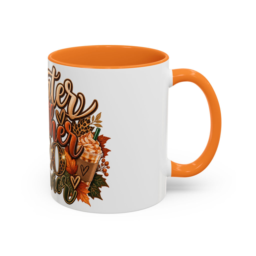 Sweater Weather & CEO Behavior Mug – Fall Pumpkin Latte Seasonal Coffee Cup (11oz/15oz)