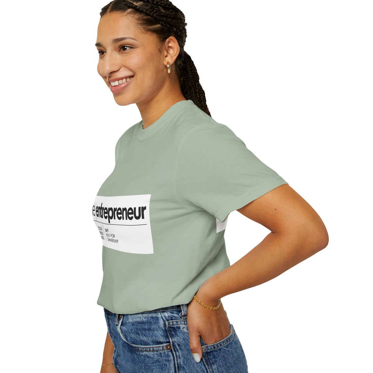 The Entrepreneur Garment-Dyed T-Shirt — Focused, Fearless, Funded Business Owner Tee
