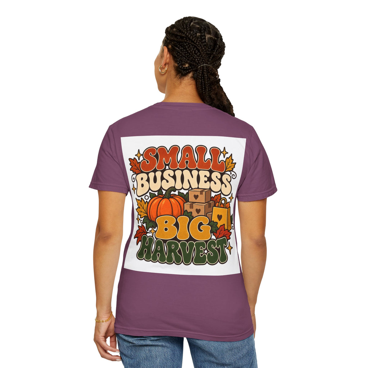 Small Business Big Harvest T-Shirt — Fall Entrepreneur Garment-Dyed Tee