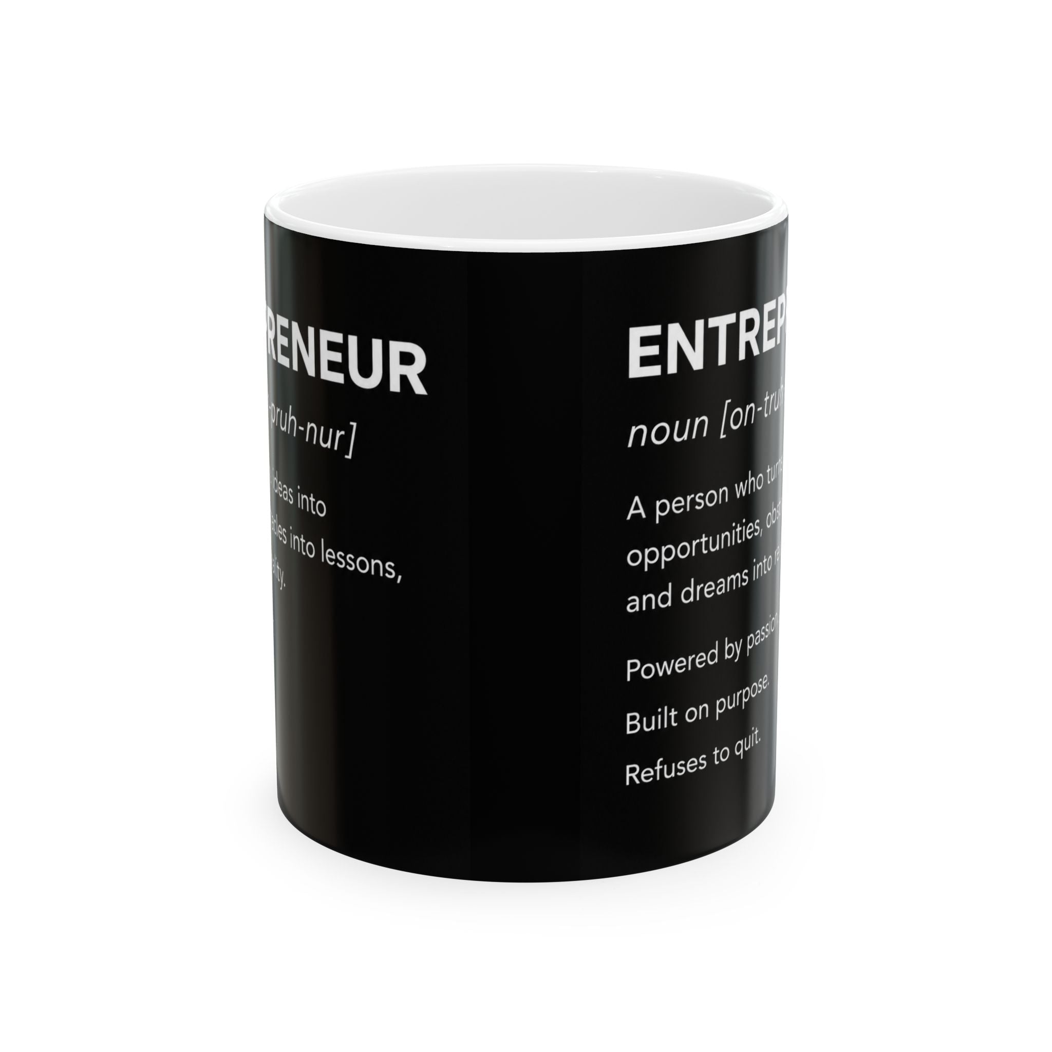 ☕ Entrepreneur Definition Coffee Mug | Minimalist Business Owner Mug | CEO Coffee Cup | Entrepreneur Gift | 11oz & 15oz Ceramic Mug