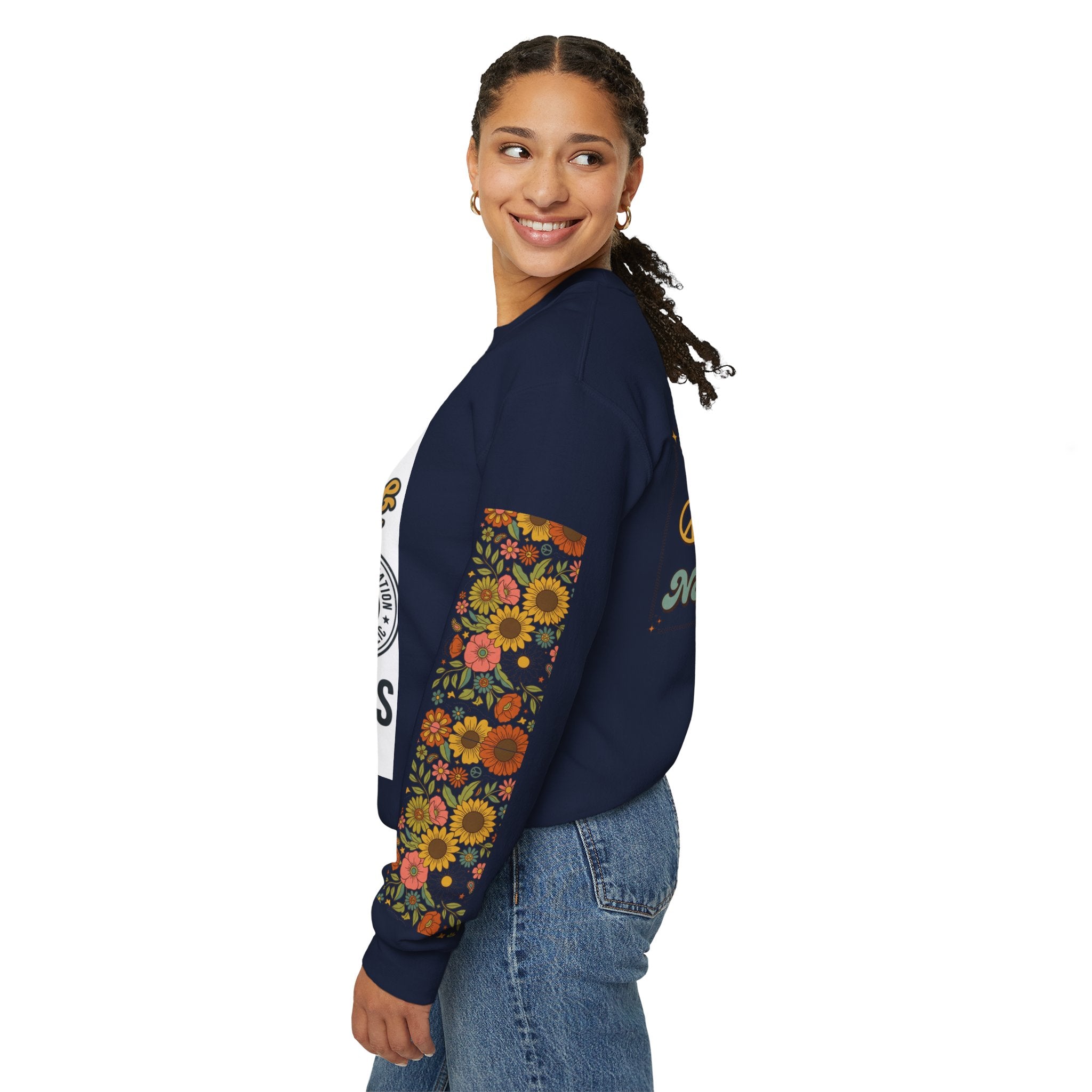 Peace, Love & Notarizations Cozy  Crewneck Sweatshirt ☮️❤️🖋️