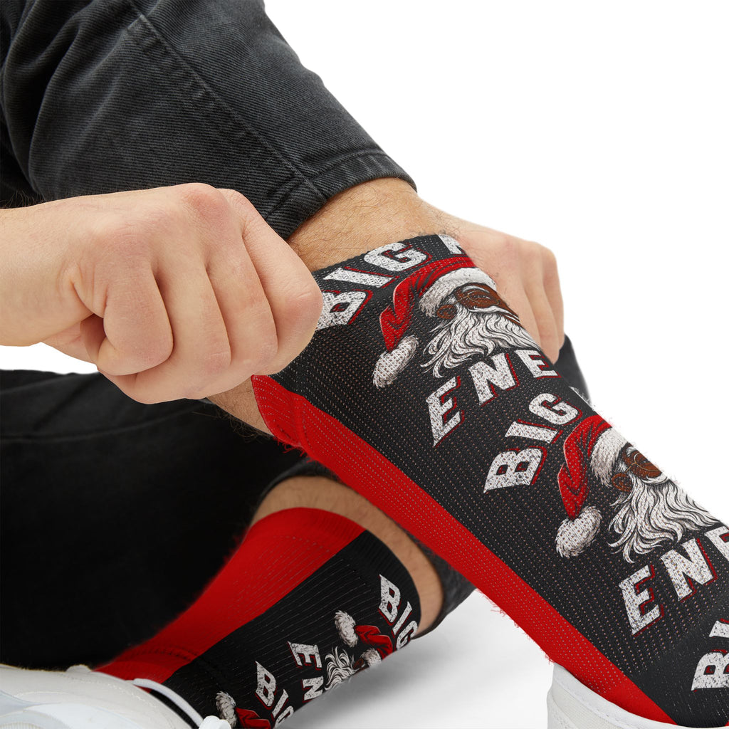 Big Nick Energy Christmas Socks | Funny Santa Holiday Crew Socks | Festive Stocking Stuffer