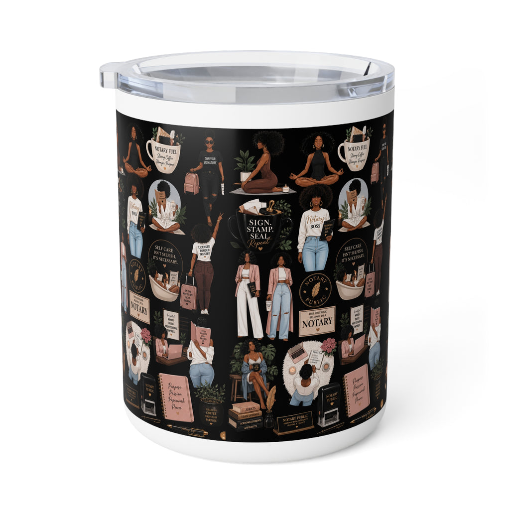 Notary Life Collage | 10oz Insulated Coffee Mug