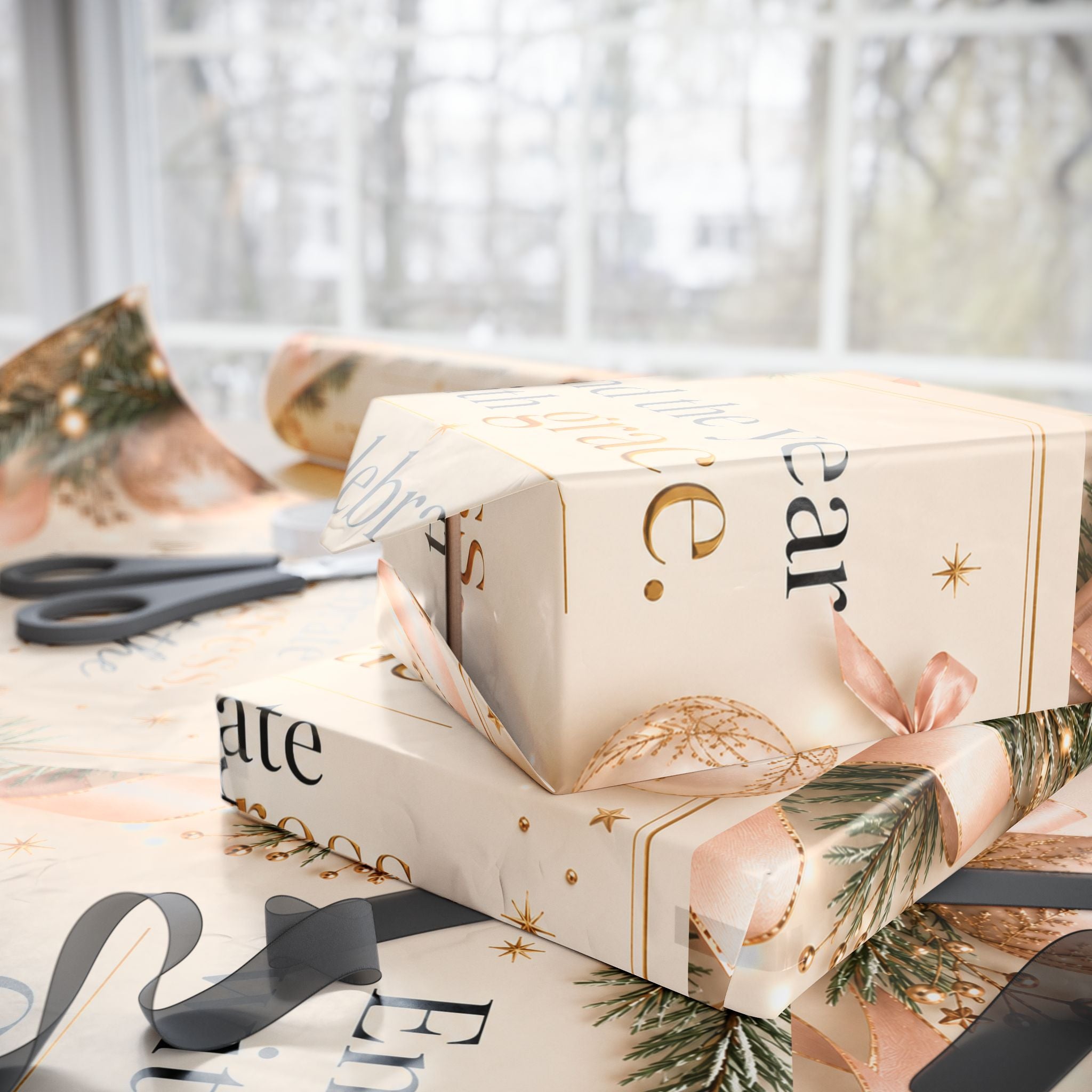 ✨ End the Year With Grace Wrapping Paper – Inspirational Holiday Gift Wrap 🎄