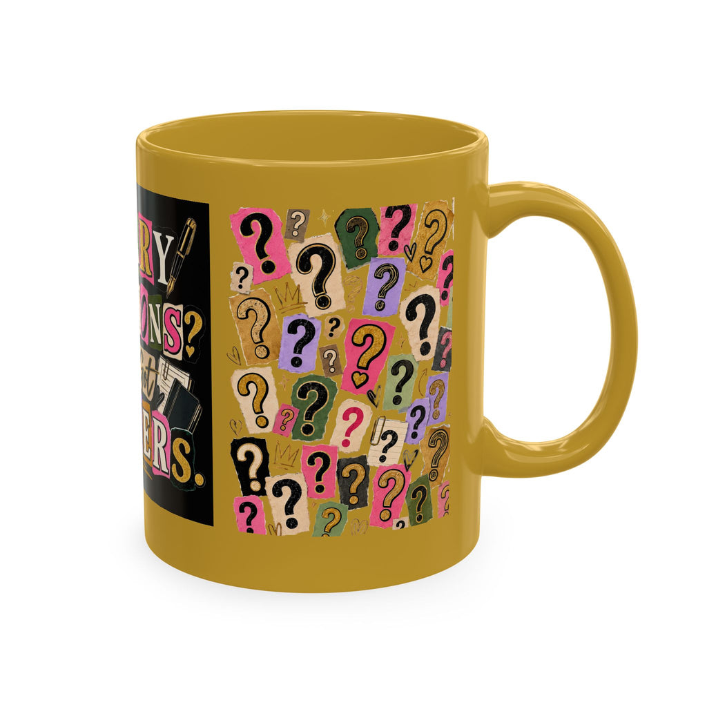 Notary Questions? I’ve Got Answers Ceramic Mug — Colorful Notary Public Coffee Cup