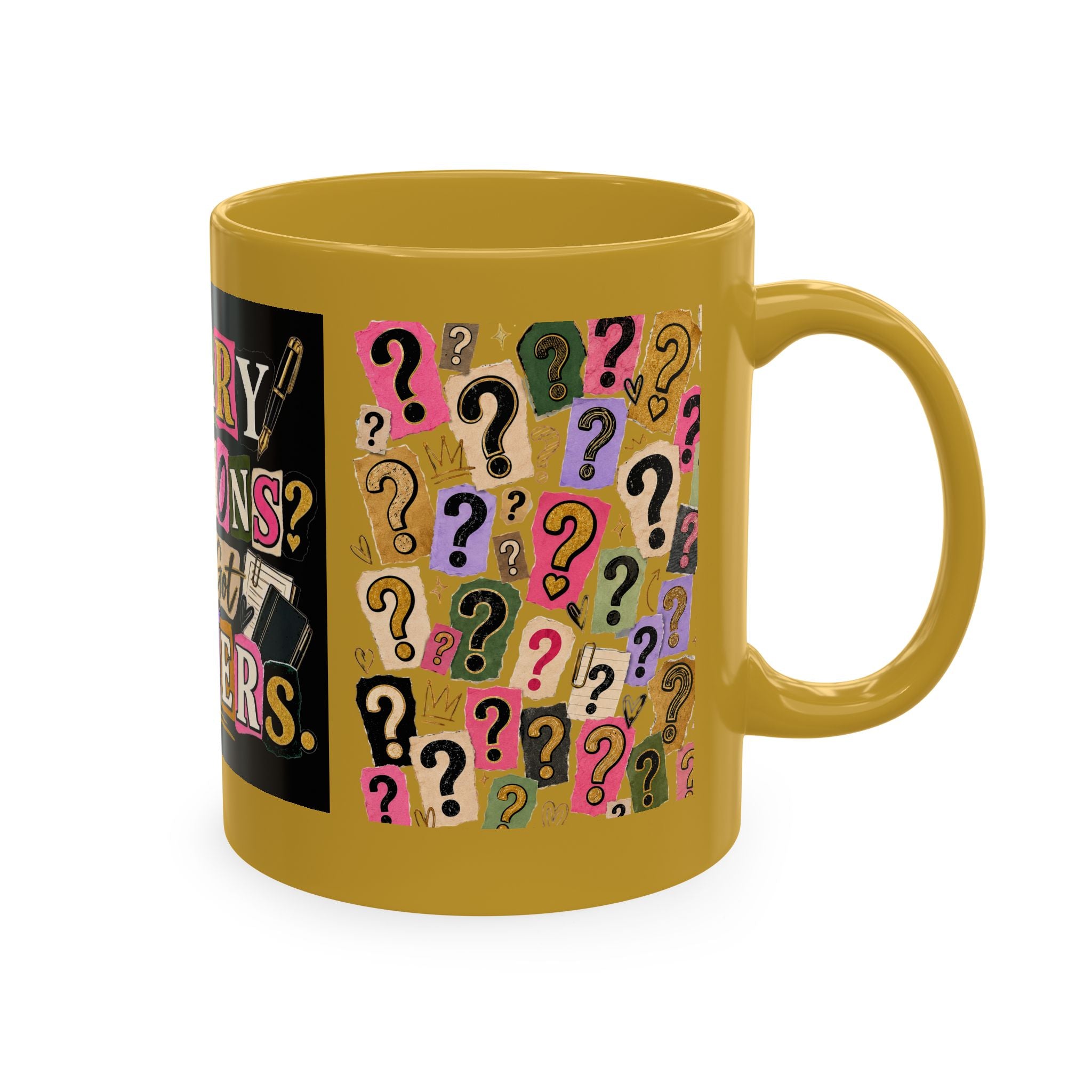 Notary Questions? I’ve Got Answers Ceramic Mug — Colorful Notary Public Coffee Cup