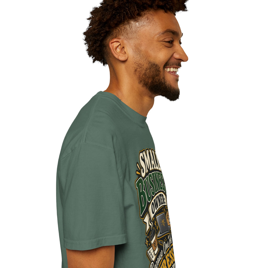 Small Business Owner Funny T-Shirt — “Because One Job Wasn’t Stressful Enough” Graphic Tee
