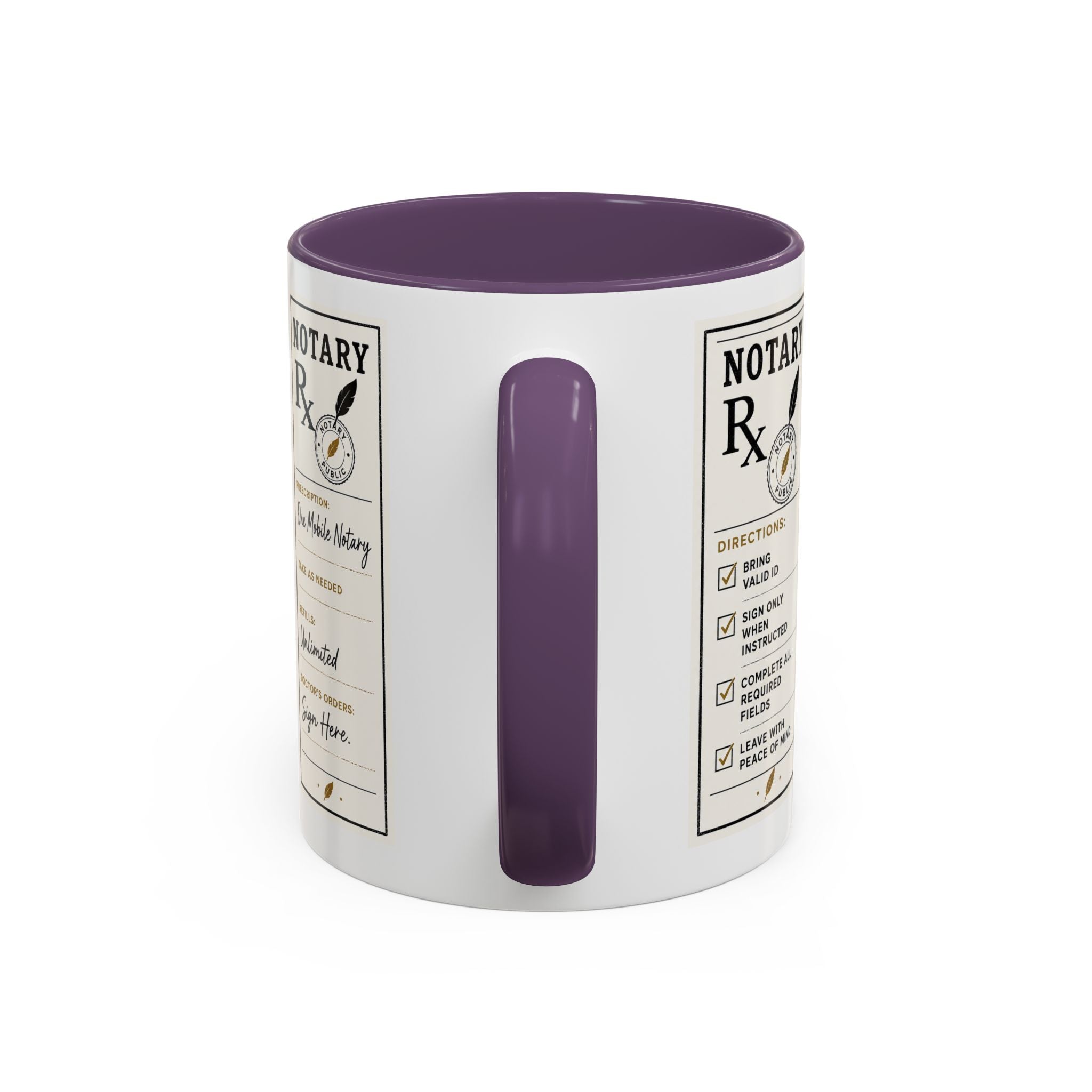 Notary Prescription | Accent Coffee Mug (11oz & 15oz)
