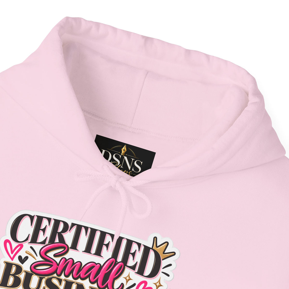 Certified Small Business Baddie Hoodie — Bold Women Entrepreneur Graphic Sweatshirt