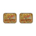 Peace, Love & Notarizations Car Floor Mats ☮️❤️🖋️ — Retro Floral Notary Floor Mats (Set of 2)