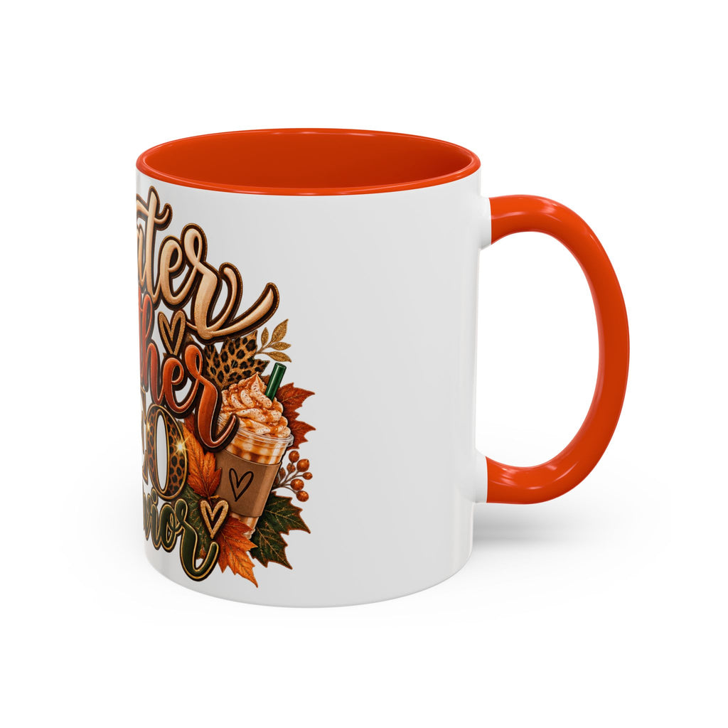 Sweater Weather & CEO Behavior Mug – Fall Pumpkin Latte Seasonal Coffee Cup (11oz/15oz)