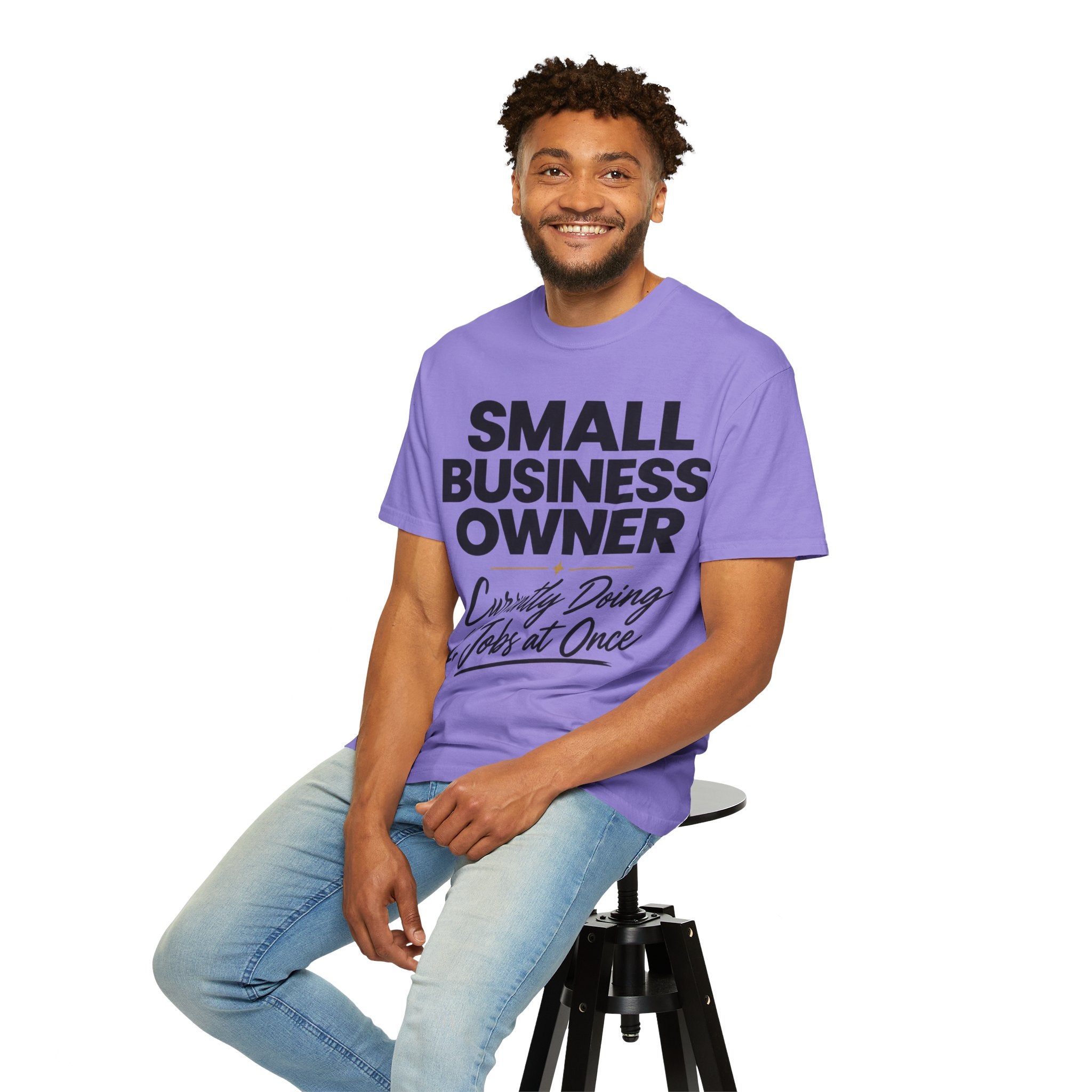 Small Business Owner T-Shirt | “Currently Doing 12 Jobs at Once” Funny Entrepreneur Tee