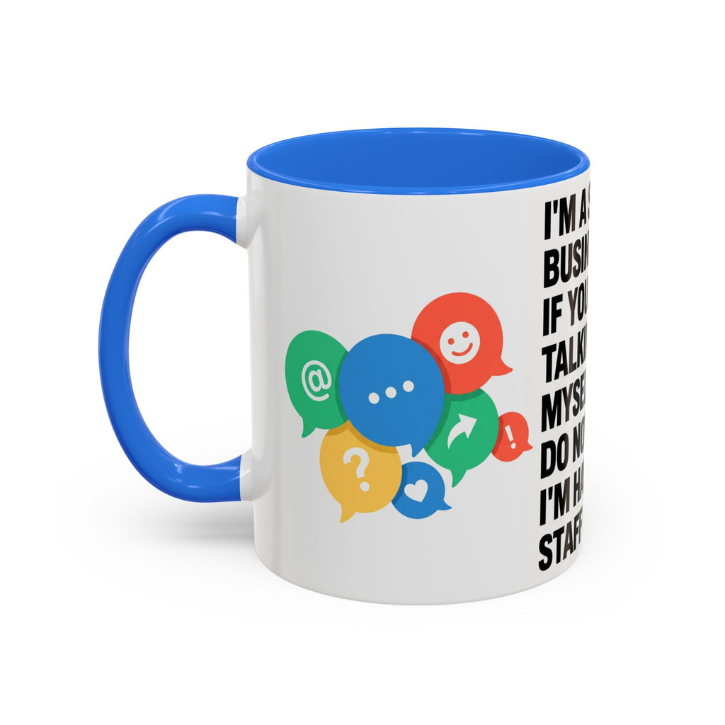 Small Business Owner Staff Meeting Mug — Funny Entrepreneur Coffee Cup