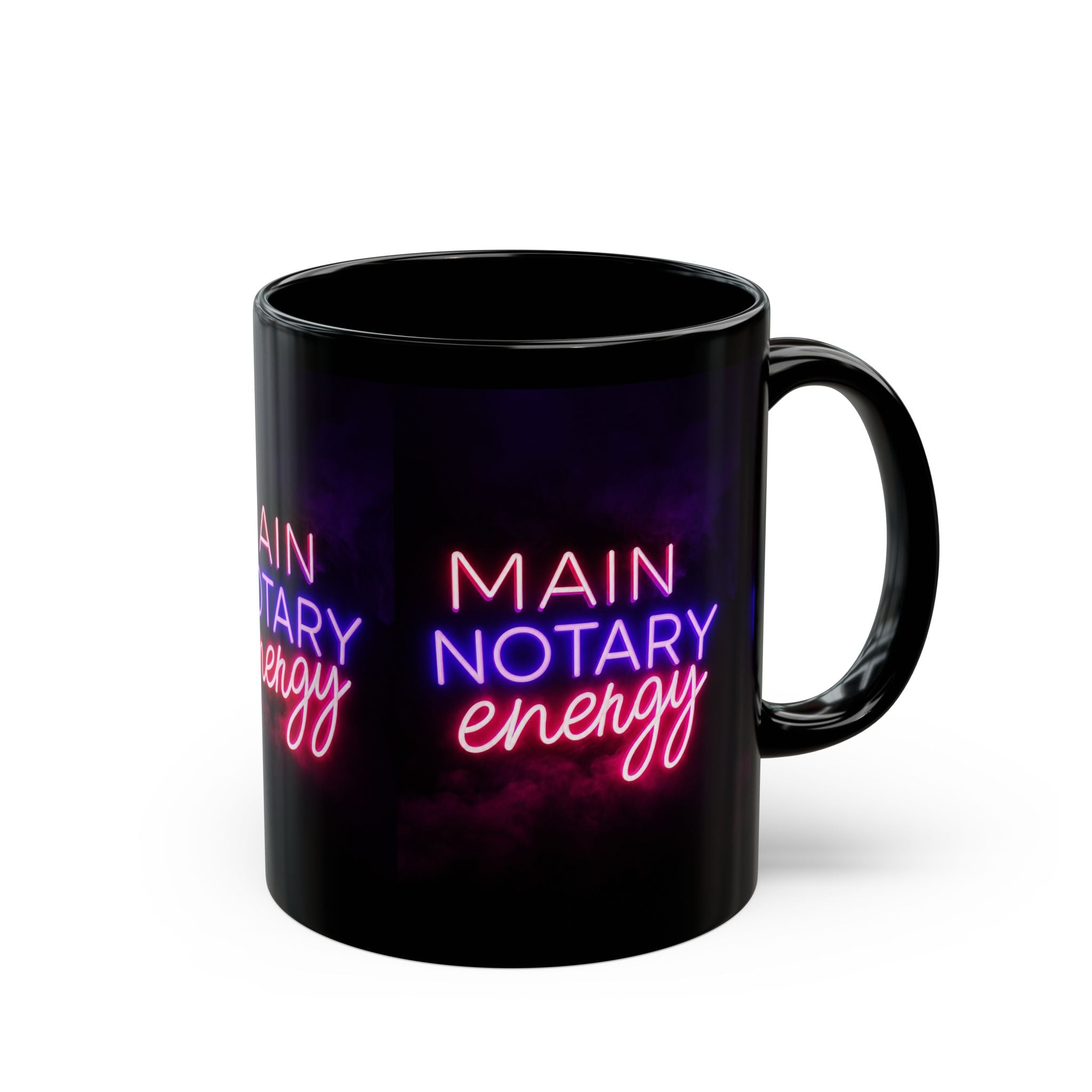 Main Notary Energy Neon Coffee Mug 💜💖☕