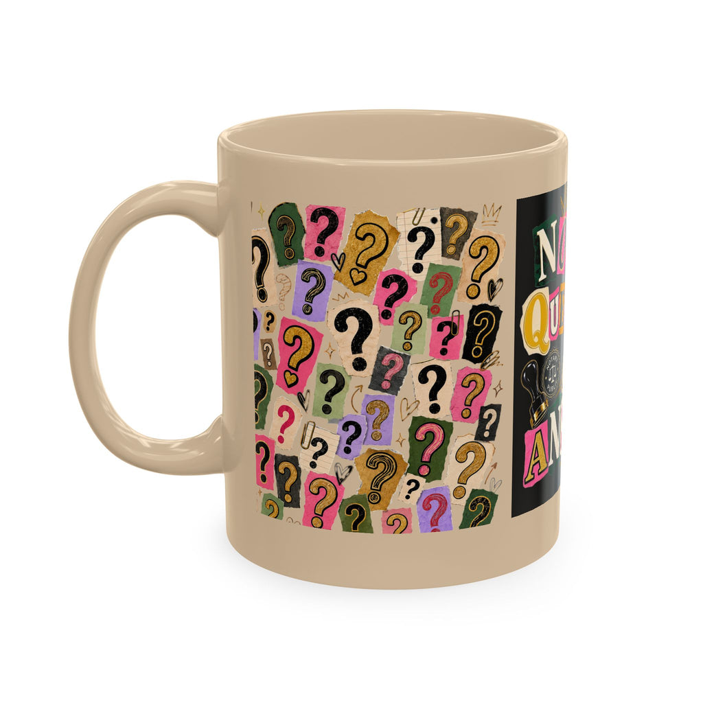 Notary Questions? I’ve Got Answers Ceramic Mug — Colorful Notary Public Coffee Cup
