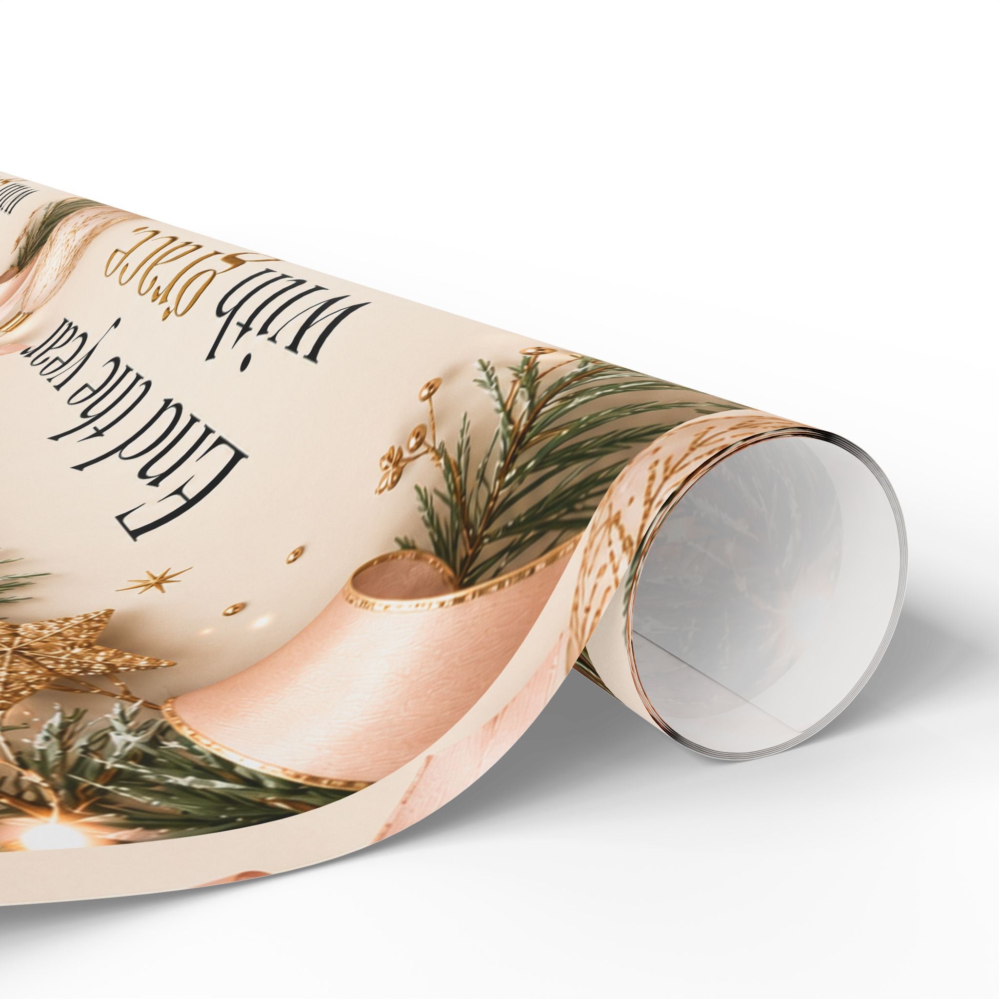 ✨ End the Year With Grace Wrapping Paper – Inspirational Holiday Gift Wrap 🎄