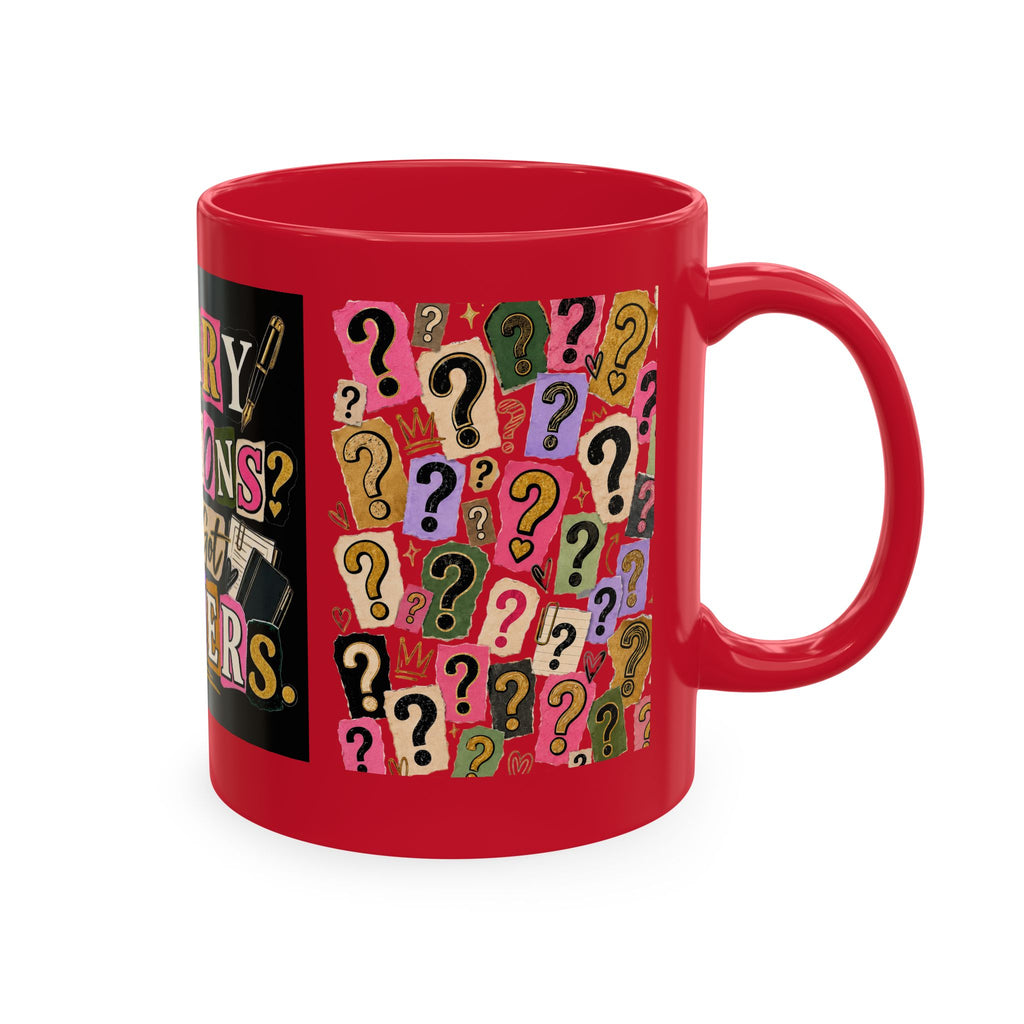 Notary Questions? I’ve Got Answers Ceramic Mug — Colorful Notary Public Coffee Cup