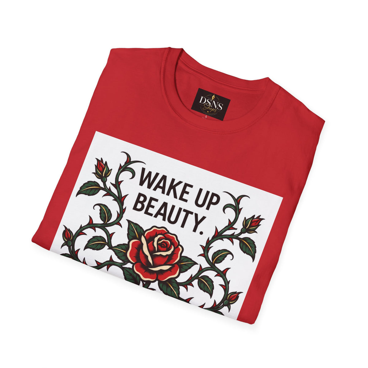 Wake Up Beauty, It’s Time to Beast Tee — Rose & Thorn Graphic Shirt
