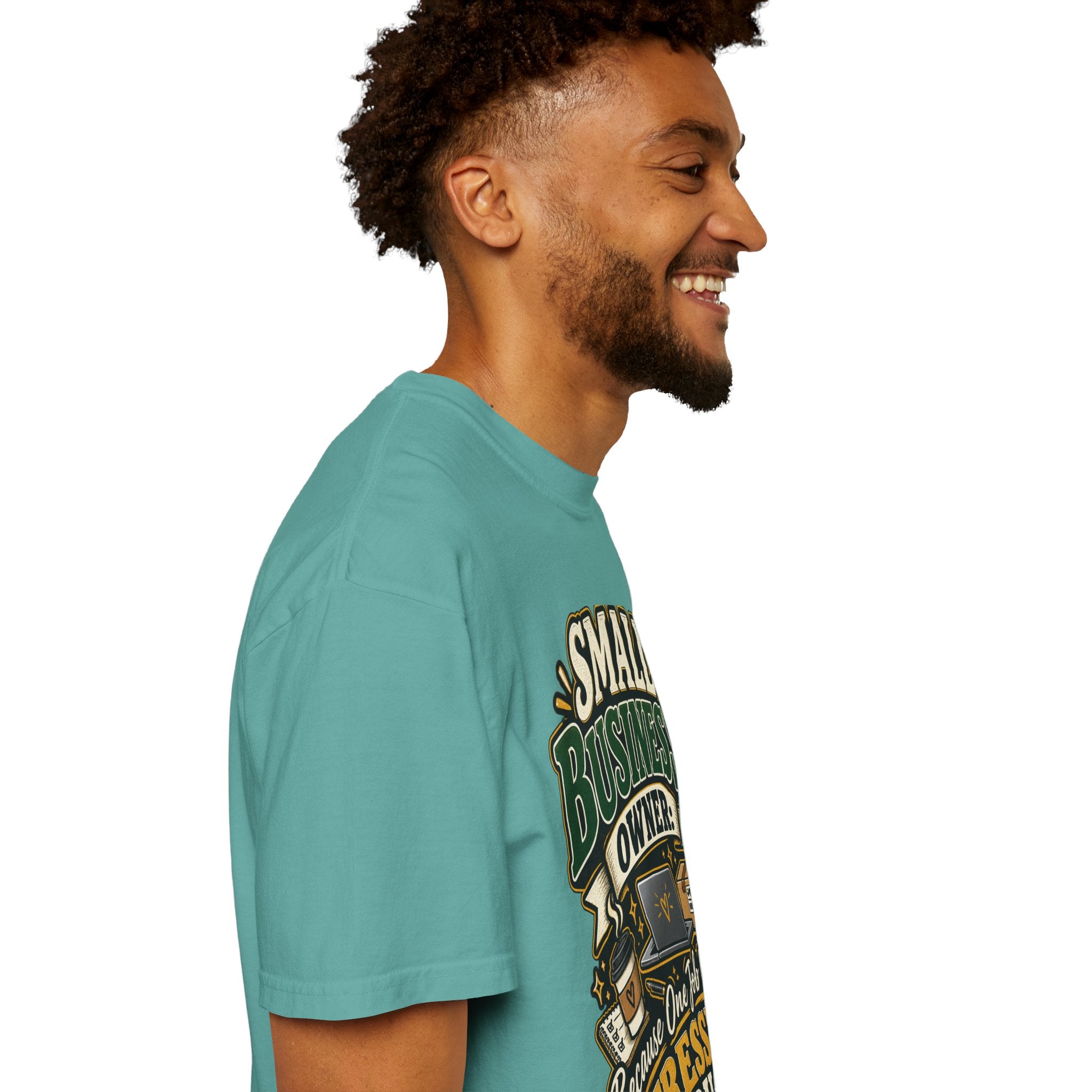 Small Business Owner Funny T-Shirt — “Because One Job Wasn’t Stressful Enough” Graphic Tee
