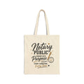 Notary Public “Signing With Purpose” Cotton Canvas Tote Bag
