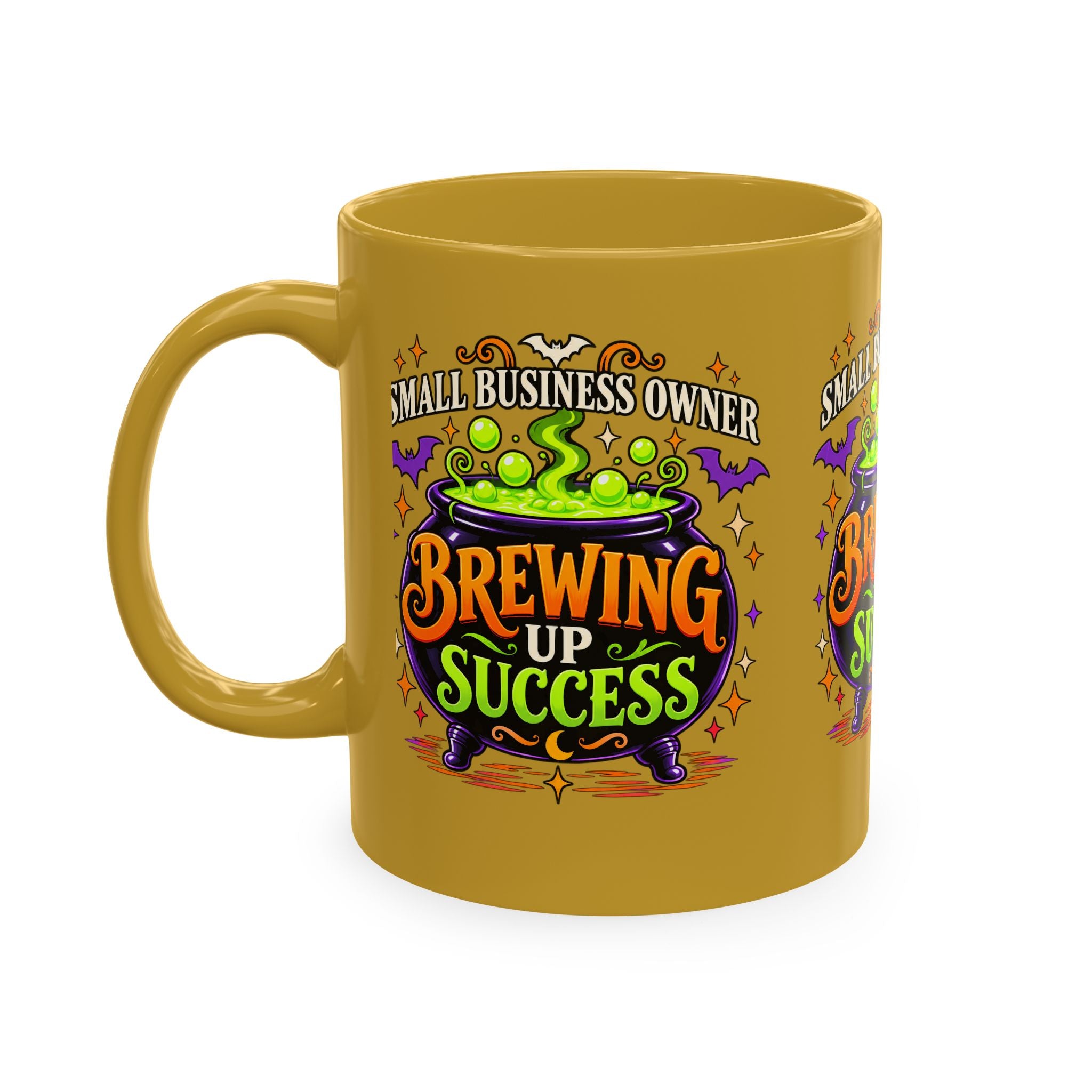 Brewing Up Success Mug | Small Business Owner Halloween Ceramic Coffee Cup