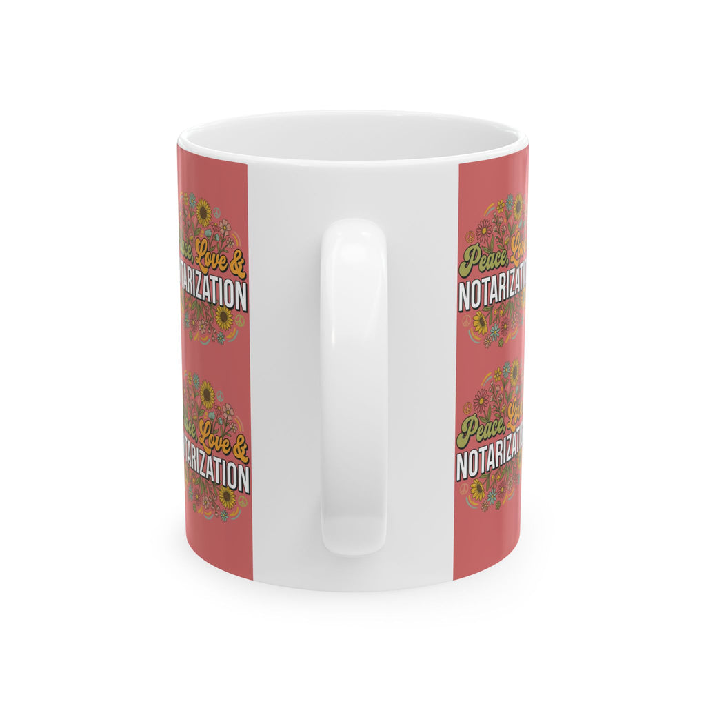 Retro Notary Coffee Mug | 11oz & 15oz Gift for Notaries, Loan Signing Agents & Mobile Notary Professionals