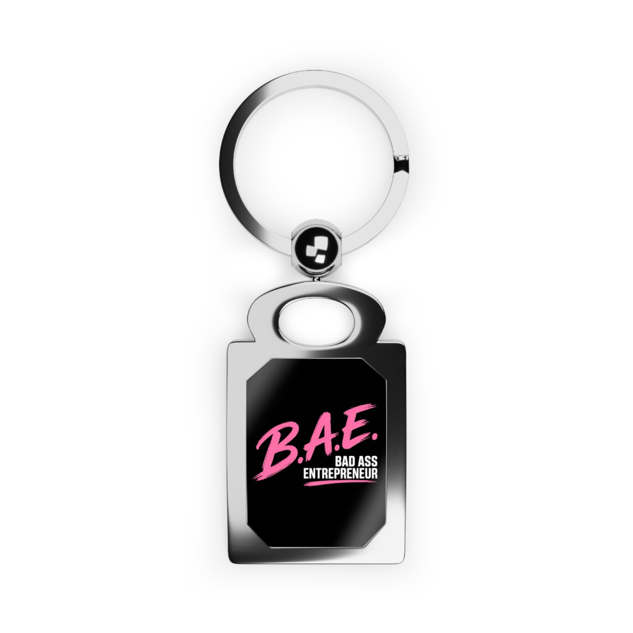 B.A.E. Bad Ass Entrepreneur Metal Keychain | Bold Business Owner Keyring