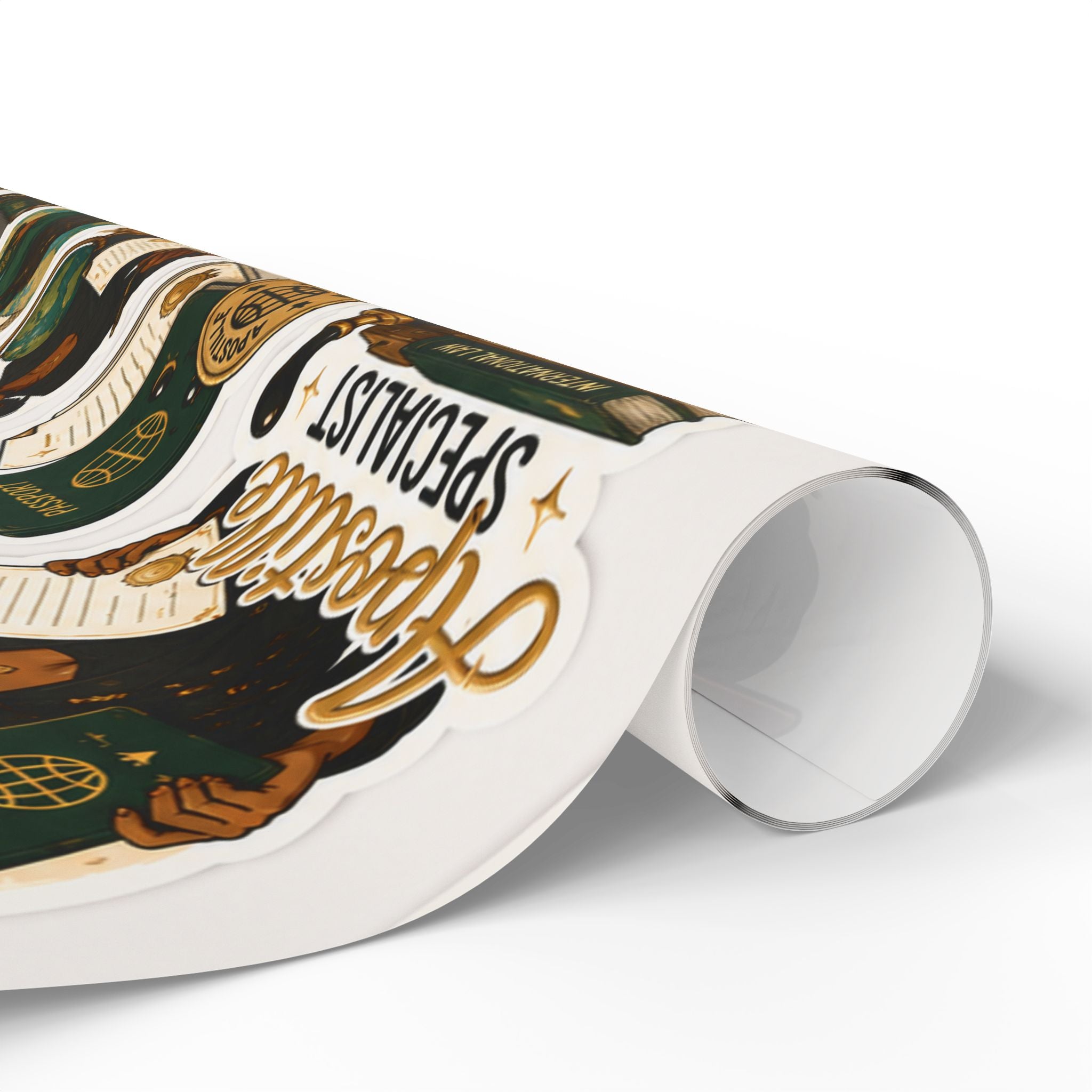Apostille Around the World Wrapping Paper – International Document Specialist Gift Wrap🌍📜✈️✨