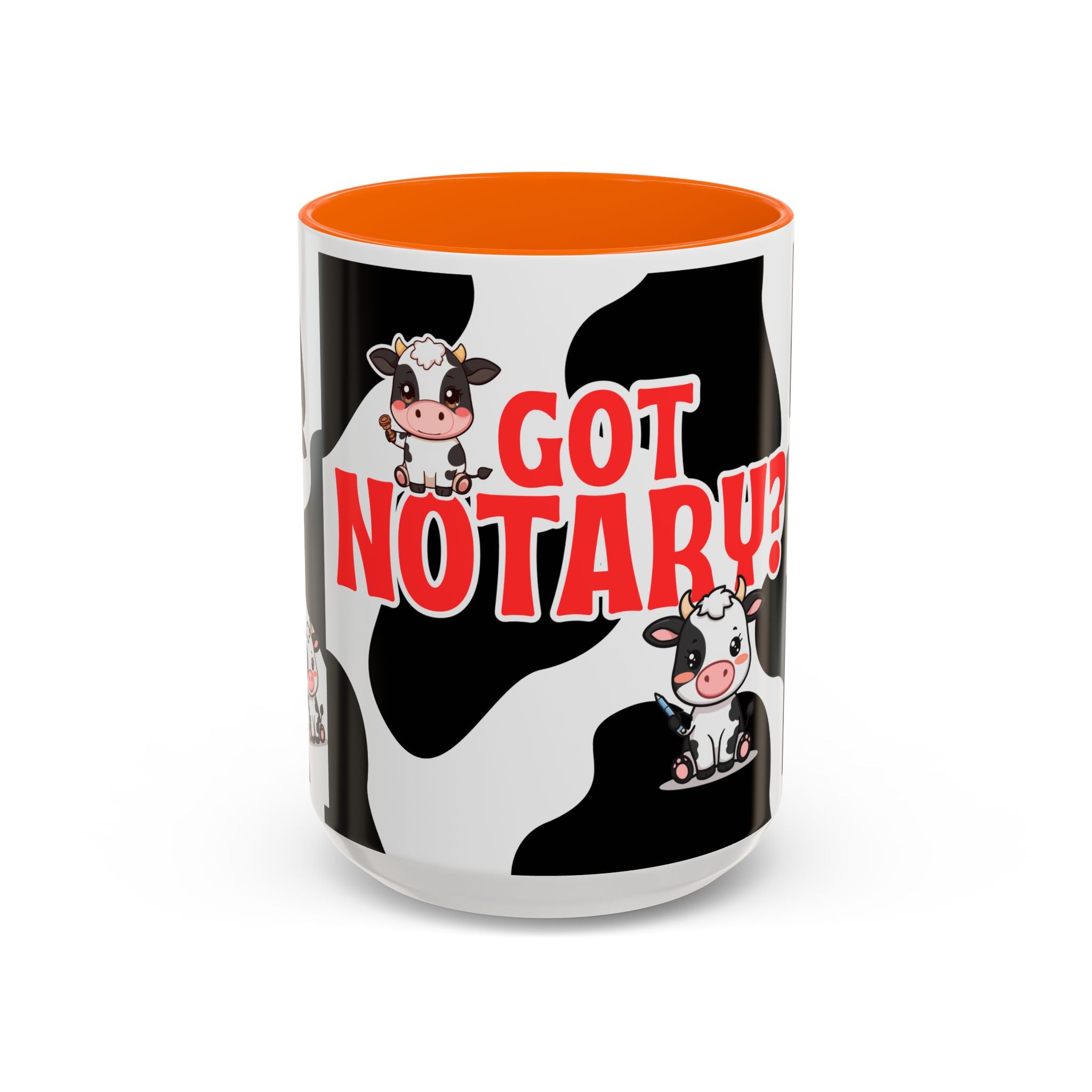 Got Notary? Cow Print Accent Coffee Mug | Funny Notary Public Gift | 11oz & 15oz