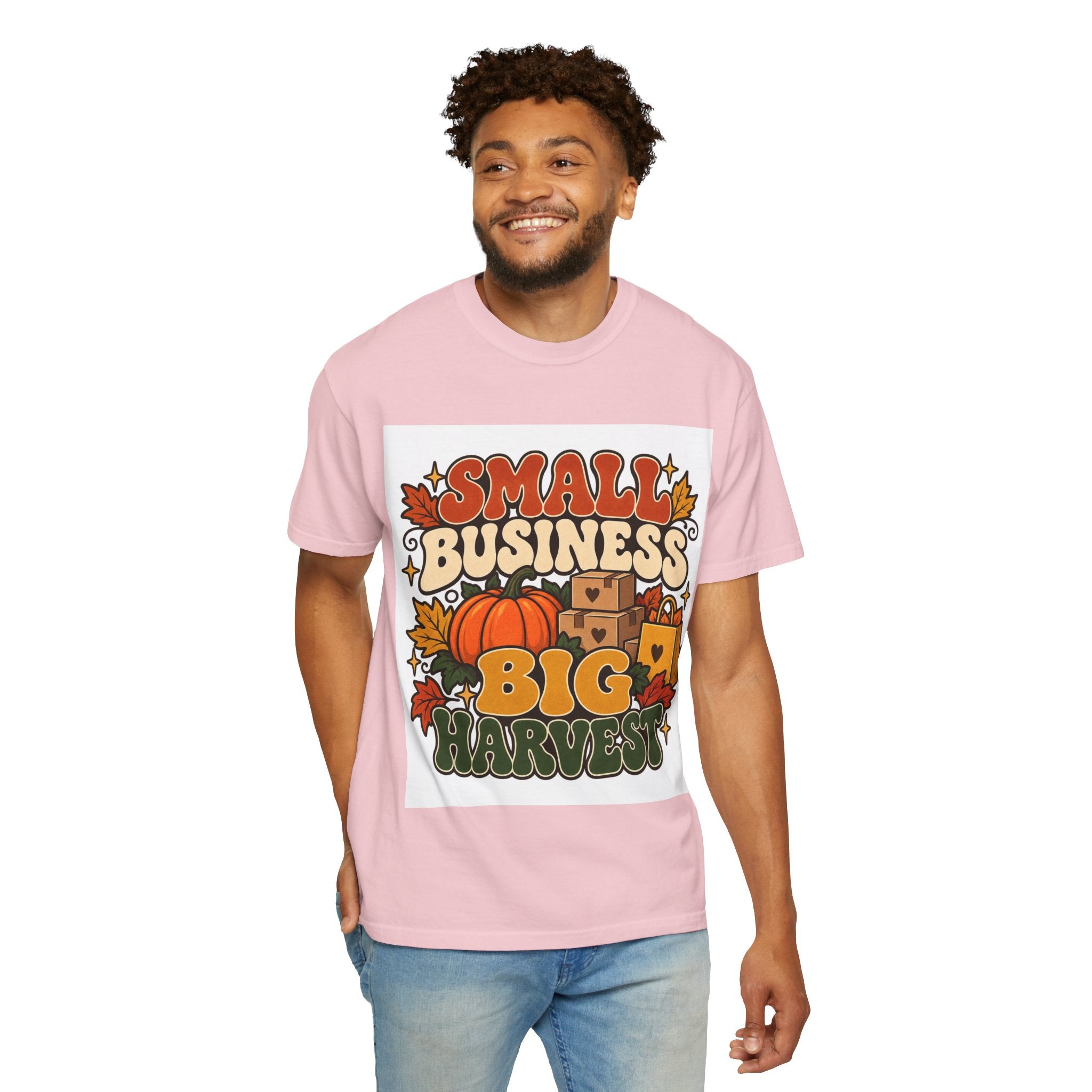 Small Business Big Harvest T-Shirt — Fall Entrepreneur Garment-Dyed Tee