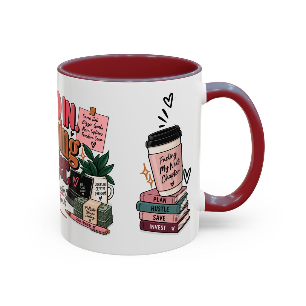 Clocked In, Dreaming Bigger Ceramic Mug — Side Hustle & Entrepreneur Coffee Cup