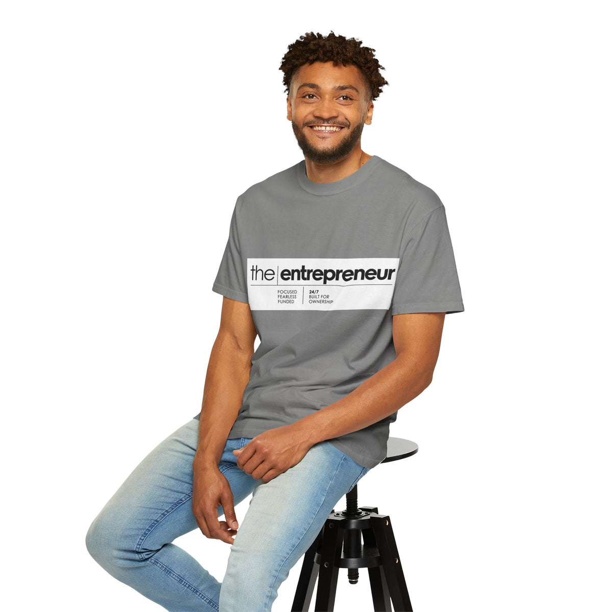 The Entrepreneur Garment-Dyed T-Shirt — Focused, Fearless, Funded Business Owner Tee