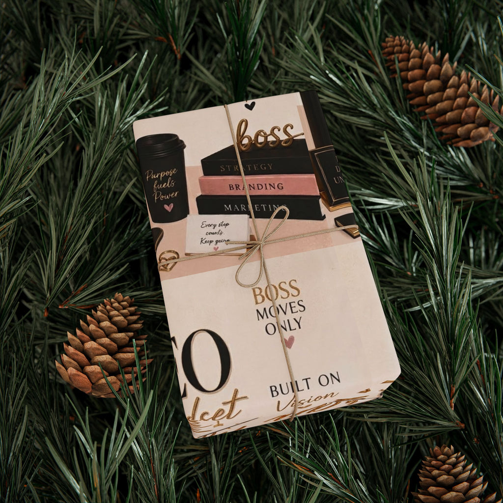 👑 CEO Energy Wrapping Paper – Small Business Owner Gift Wrap ✨