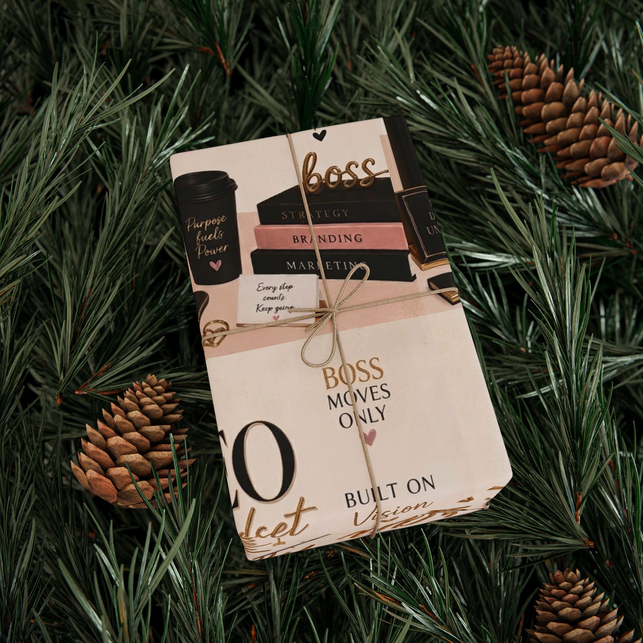 👑 CEO Energy Wrapping Paper – Small Business Owner Gift Wrap ✨