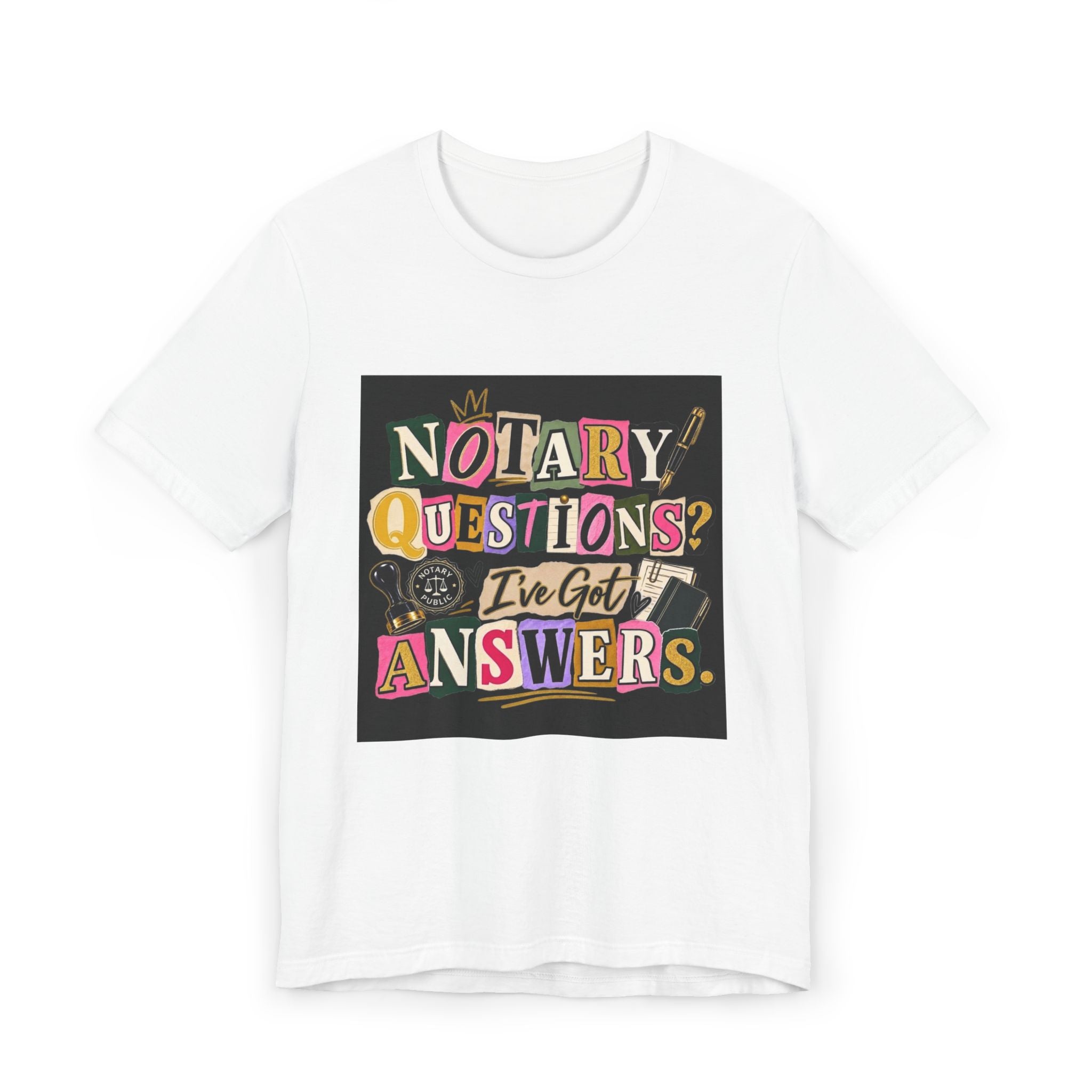 Peace, Love & Notarizations T-Shirt | Retro Notary Public Tee | Gift for Mobile Notaries & Loan Signing Agents