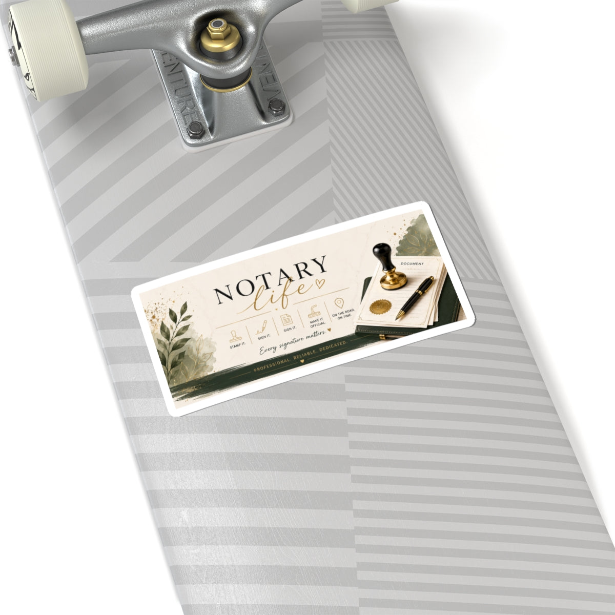 Notary Life Kiss-Cut Sticker — Professional Notary Seal Design