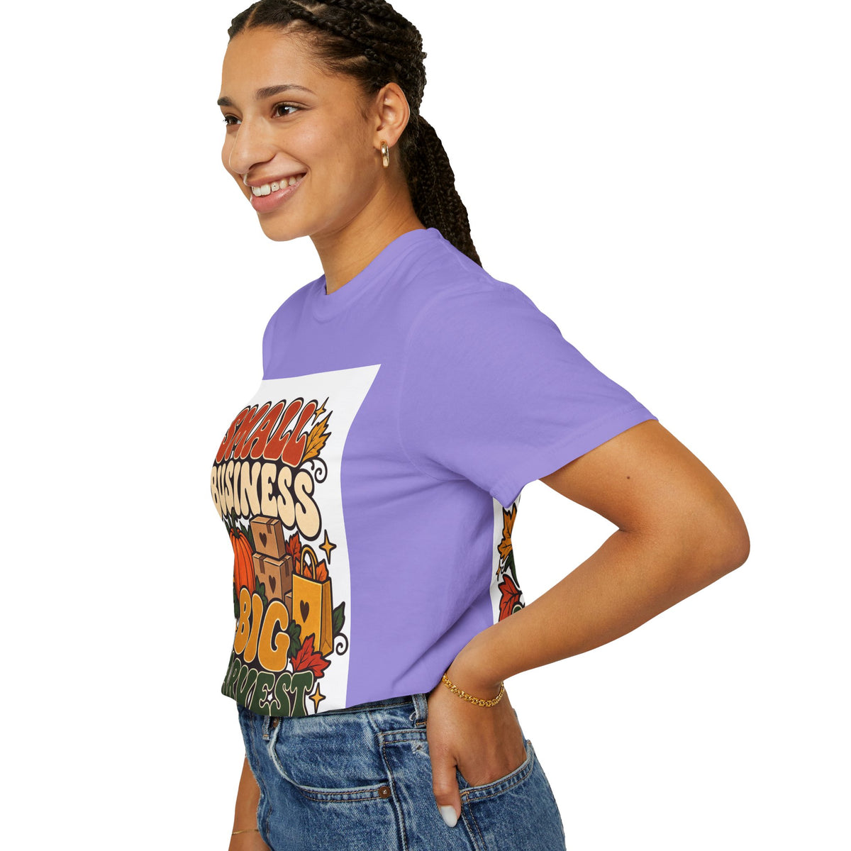 Small Business Big Harvest T-Shirt — Fall Entrepreneur Garment-Dyed Tee