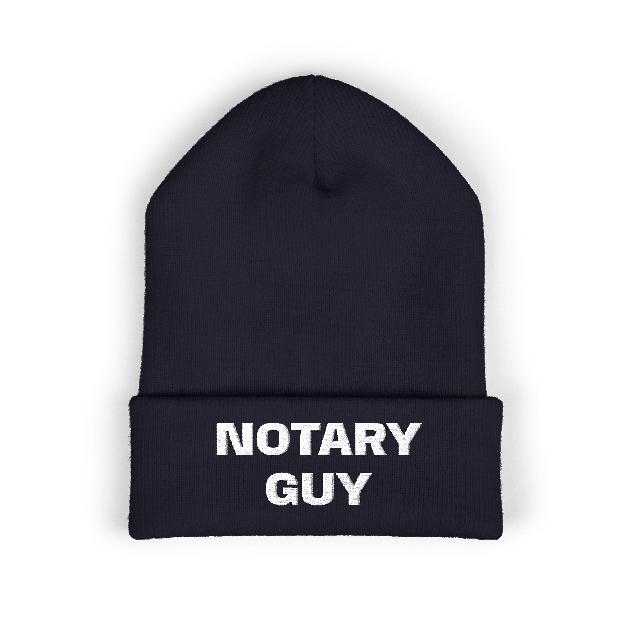 Notary Guy Embroidered Cuffed Beanie | Men's Notary Public Winter Hat