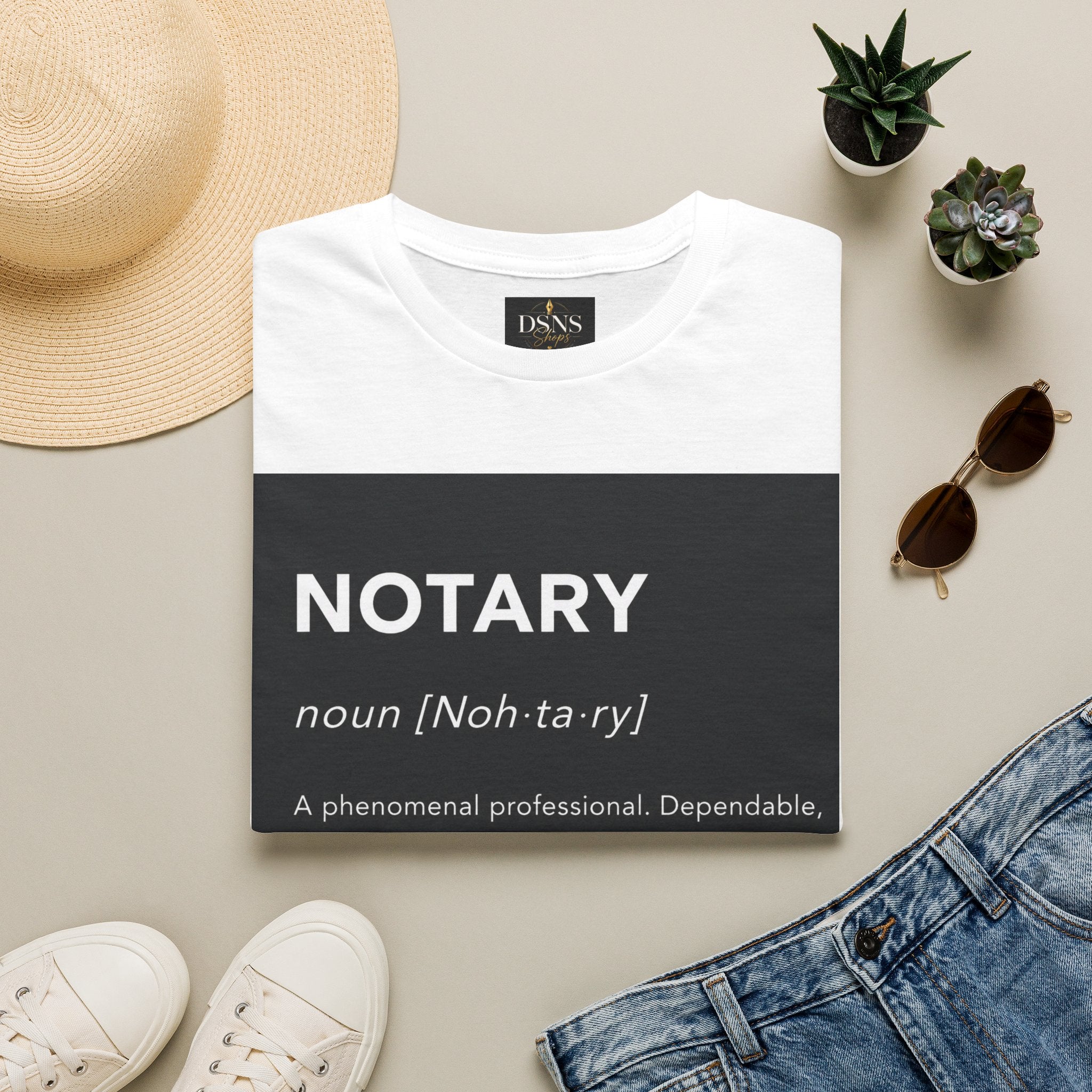 Notary Definition T-Shirt | Minimalist Notary Public Tee | Loan Signing Agent Shirt | Professional Notary Graphic Tee | Unisex Business Apparel