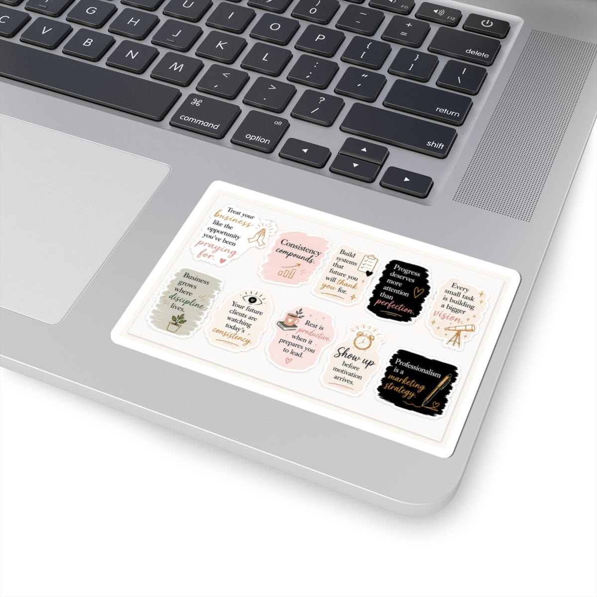 Business Mindset Sticker Sheet. Vinyl Sticker  | Decal | Cute Business Owner Laptop Sticker