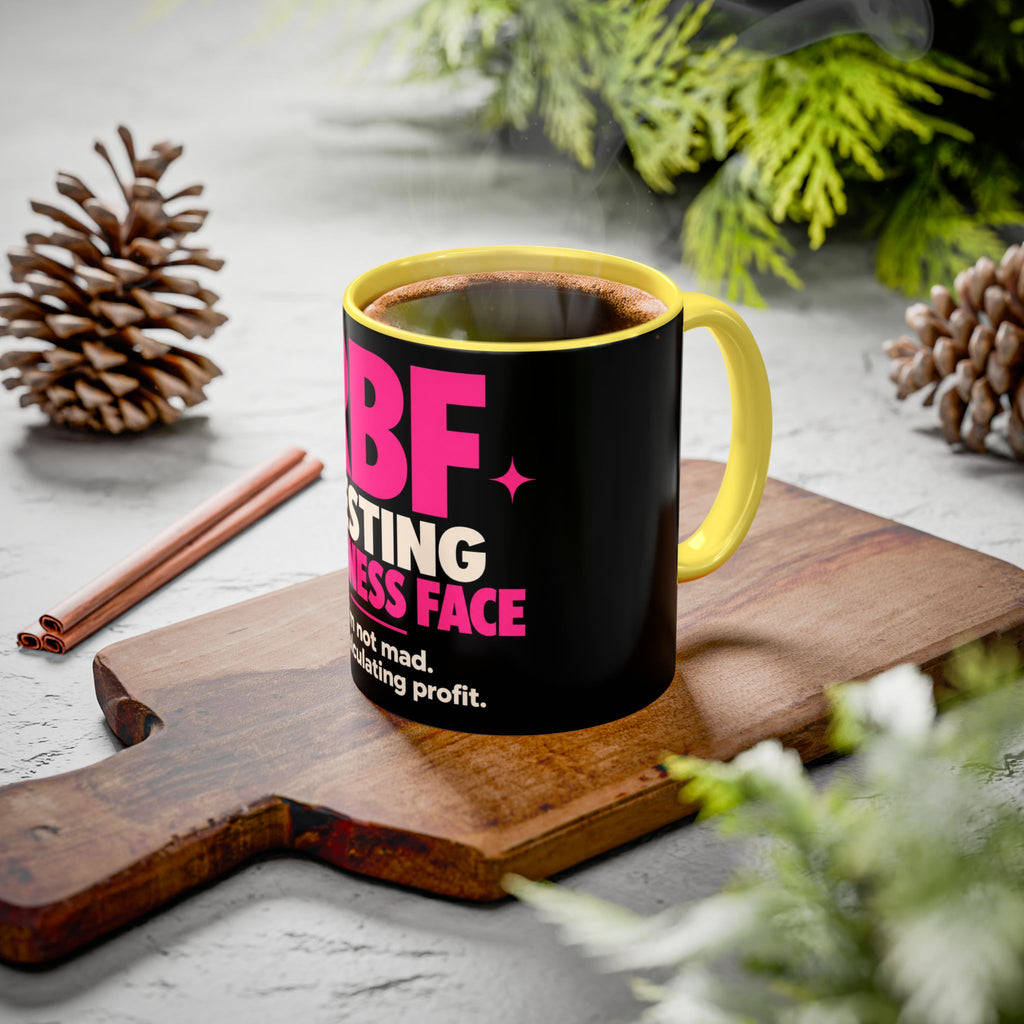 RBF Mug — "Resting Business Face: I'm not mad. I'm calculating profit."