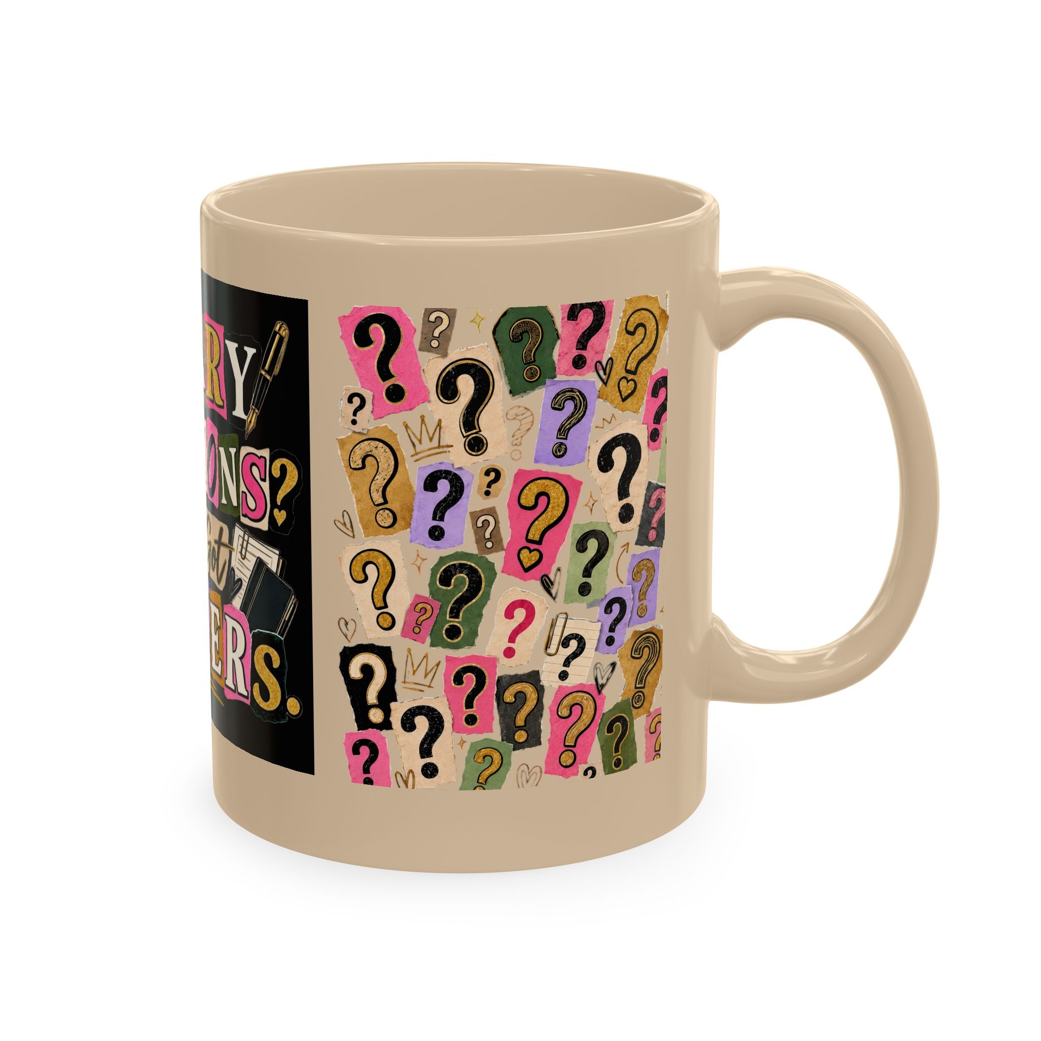 Notary Questions? I’ve Got Answers Ceramic Mug — Colorful Notary Public Coffee Cup