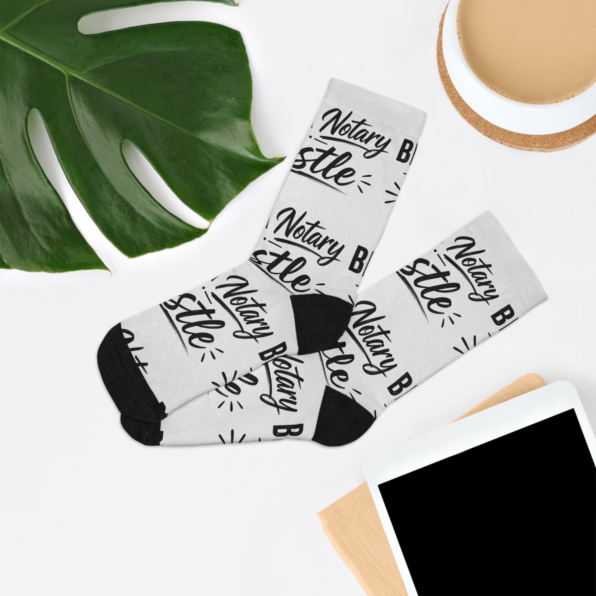 Being a Notary Is My Hustle Crew Socks ✍🏽